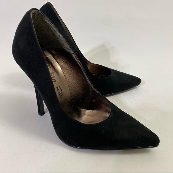 Lolita Milano Black Suede Pumps Stiletto Heels 8 / 38 - Picture 11 of 15